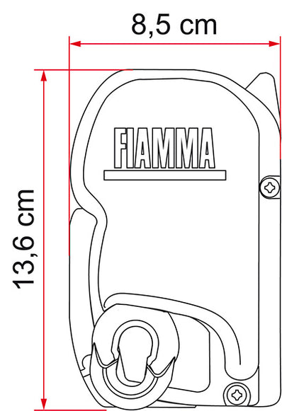 Fiamma - F45 S 300 - (10'1") - 8'2" extension RETRACTABLE CAMPERVAN AWNING - Poptop World