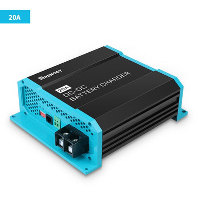 Renogy 20A 12V DC to DC On-Board Battery Charger AGM FLD GEL LFP RV Boat - Poptop World