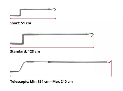 Fiamma Awning Crank Handle Range (Short, Standard & Telescopic) - Poptop World