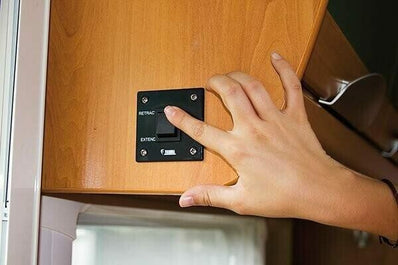 Fiamma F80S Motor Kit Compact -Titanium 07929-01T Motorized Retractable Awning - Poptop World