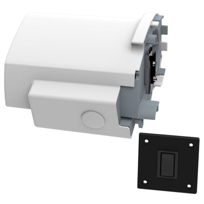 Fiamma F80S Motor Kit Compact -Polar White 07929-01 Motorized Retractable Awning - Poptop World