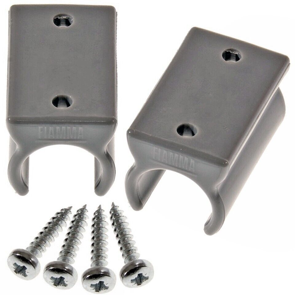 Fiamma F45S/F65S/F80S Telescopic Crank Handle Wall Mount Clips (98655-094) - Poptop World