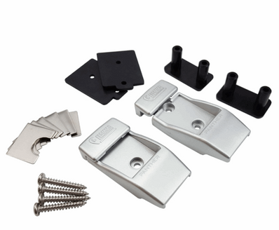 FIAMMA Aluminum  Silver LEG WALL BRACKET KIT FOR F45 AWN. 98655-728 - Poptop World