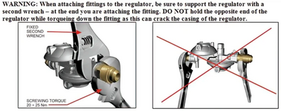 VW Eurovan Camper LP / Propane 2 Stage Gas Regulator, 253-070-604 - Poptop World