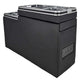 Centre Console Storage Box with USB Sockets and LED Lighting - Black - Poptop World