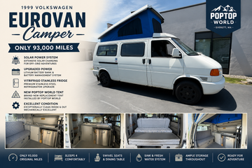 1999 Volkswagen Eurovan Camper For Sale | 93k Miles | Solar & New Tent