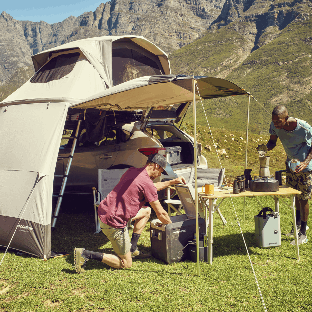 Dometic RT Awning L - Fast Setup Privacy & Sun Shelter for SUV Camping - Poptop World 