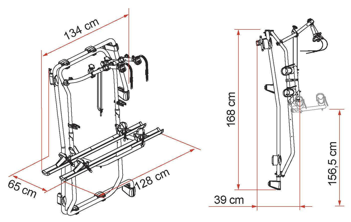 Fiamma Carry-Bike 200 Rack for Mercedes Sprinter Vans - Poptop World 