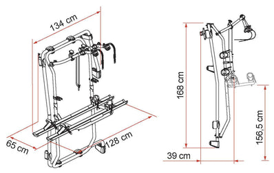 Fiamma Carry-Bike 200 Rack for Mercedes Sprinter Vans - Poptop World 