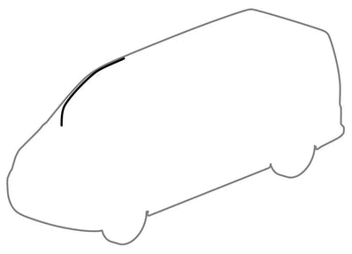 VW TRANSPORTER T5 GP T5. T6 - UPPER BODY DOOR SEAL GASKET RUBBER TRIM - RIGHT - Poptop World 