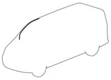 VW TRANSPORTER T5 GP T5. T6 - UPPER BODY DOOR SEAL GASKET RUBBER TRIM - RIGHT - Poptop World 