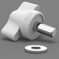 Fiamma F45S/F65S Awning Support Leg Hand Wheel Knob (98655-452) - Poptop World 