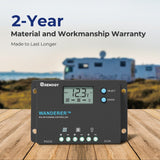 Renogy Wanderer 10A PWM Solar Charge Controller Common Negative Regulator W/ LCD - Poptop World 