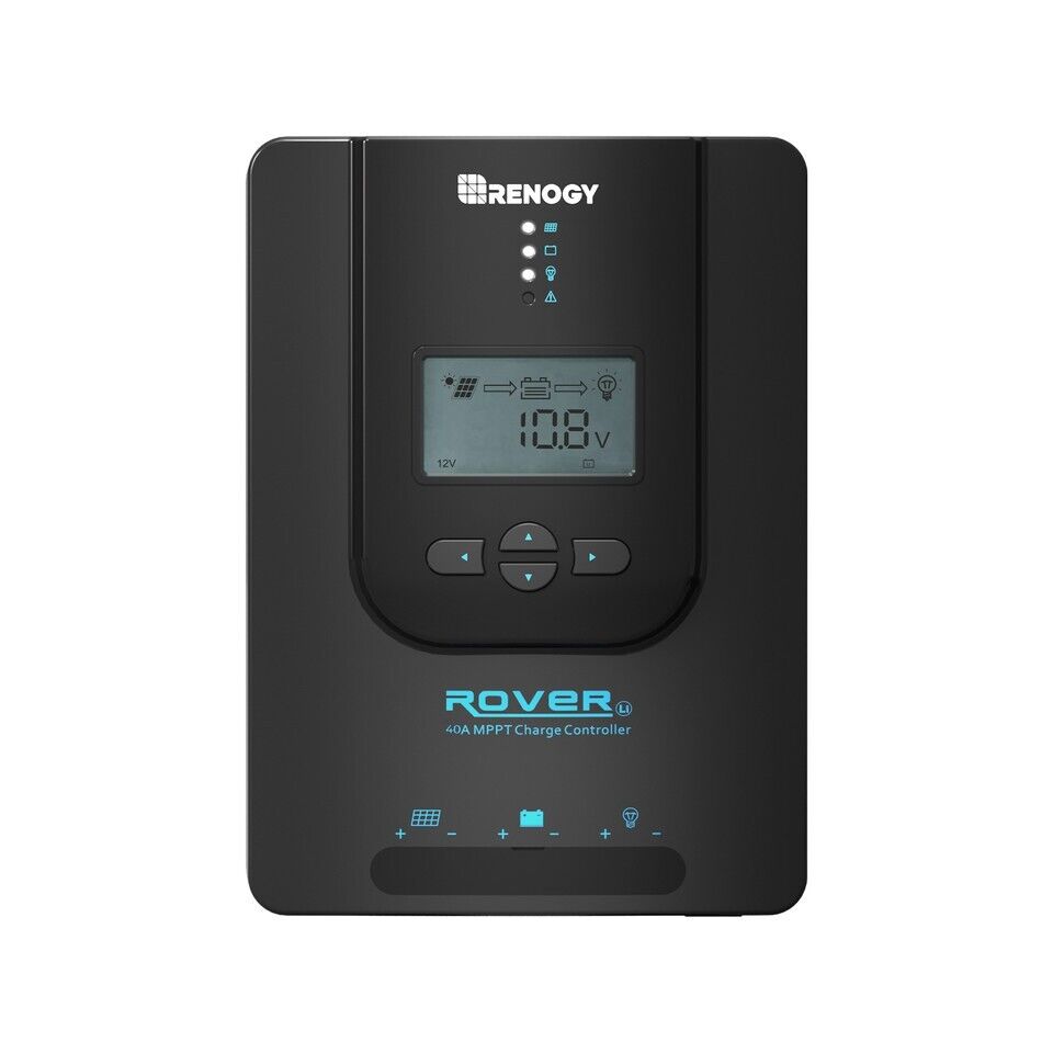 Renogy Rover Li 40Amp MPPT Solar Charge Controller W/BT-1 Bluetooth Module RS232 - Poptop World 