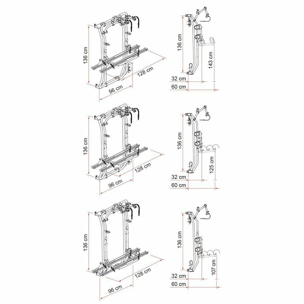Fiamma Carry-Bike Frame Ducato / Ram Promaster (200 Dj or E-bike) - Poptop World 
