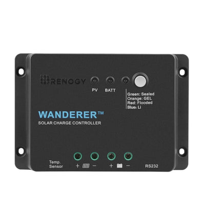 Renogy Wanderer Li 30A 12V PWM Negative Ground Solar Charge Controller - Poptop World 