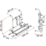 Fiamma Carry Bike Pro RV Bicycle Rack ( C, E-Bike, C + E-Bike) 02094-10A 02094B1 - Poptop World 