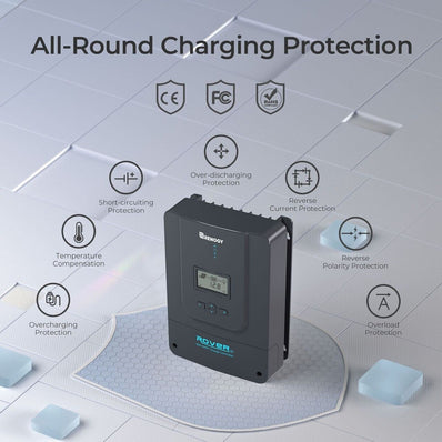 Renogy Rover Li 60A 12V/24V/36V/48V MPPT Solar Charge Controller - Poptop World 