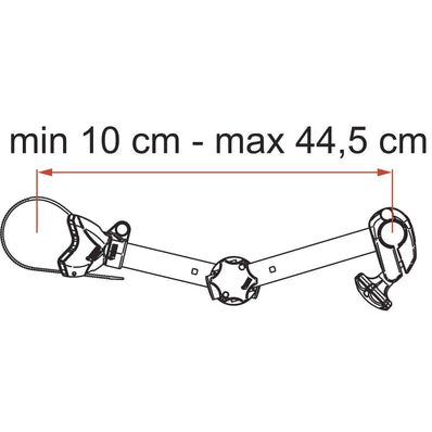 Fiamma Bike Block Pro S D Carry Bike Arm Bicycle Rack (D1, D2, D3) -DEEP BLACK - Poptop World 