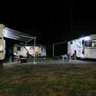 Fiamma F45S Awning Telescoping LED Rafter Light Bar (98655-850) - Poptop World 