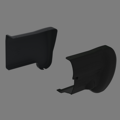 Fiamma F45S Awning Right End Motor Cover (Deep Black) 98655H951 - Poptop World 