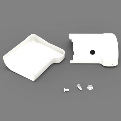 Fiamma F45S Awning Right End Motor Cover (Polar White)  98655-951 - Poptop World 