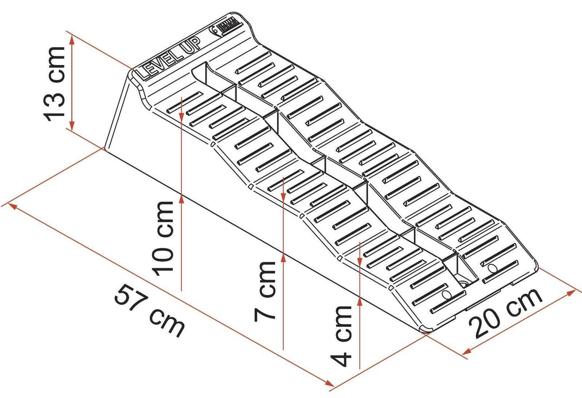 Fiamma Level Up Levelling Ramp Pair Grey Campervan Motorhome 5 Ton 97901-038 - Poptop World 