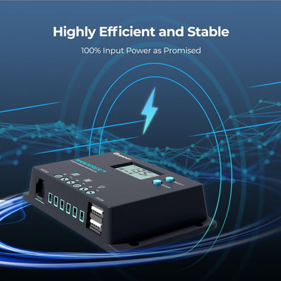 Renogy Wanderer 10A PWM Solar Charge Controller Common Negative Regulator W/ LCD - Poptop World 