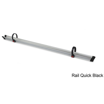 Fiamma Carry-Bike Rail Quick 128 w/ 2-Quick-Safe Straps (Black) or (Red) - Poptop World 