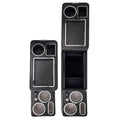 Centre Console Storage Box with USB Sockets and LED Lighting - Black - Poptop World 