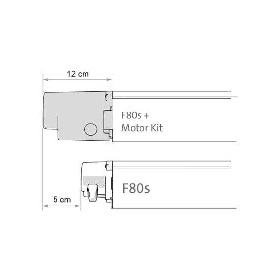 Fiamma F80S Motor Kit Compact -Deep Black 07929-01H Motorized Retractable Awning - Poptop World 