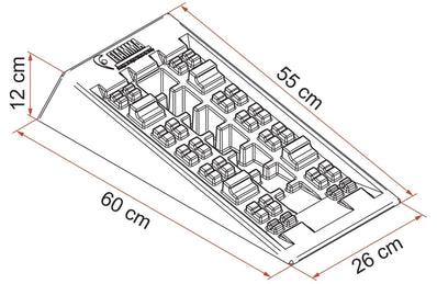 Fiamma Level System Jumbo Caravan & Motorhome Heavy Wheel Levelling Ramps - Poptop World 