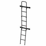 Fiamma Deluxe Rear Door Ladder for Mercedes Sprinter Vans (Black) (02426A19A) - Poptop World 