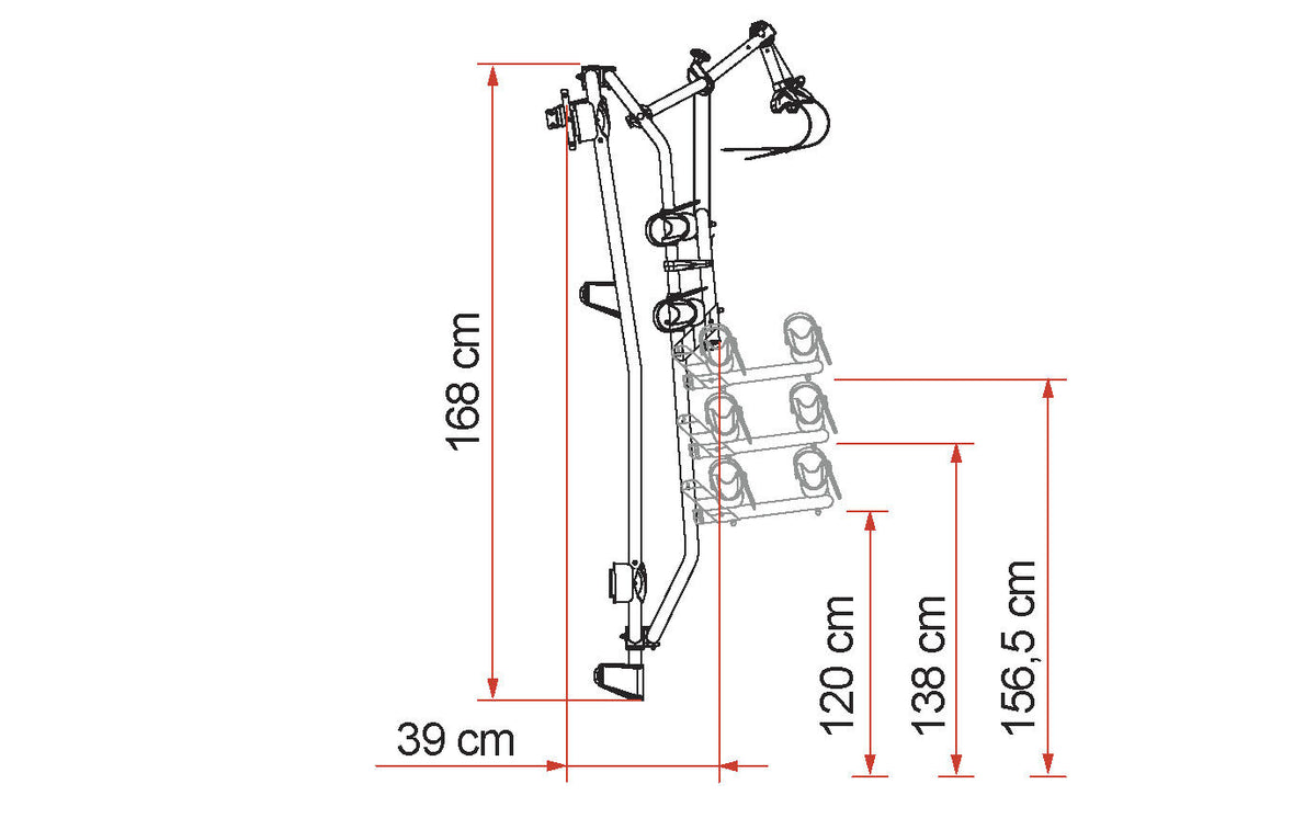 Fiamma Carry-Bike 200 Rack for Mercedes Sprinter Vans - Poptop World 