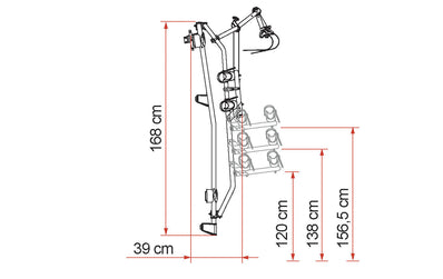 Fiamma Carry-Bike 200 Rack for Mercedes Sprinter Vans - Poptop World 