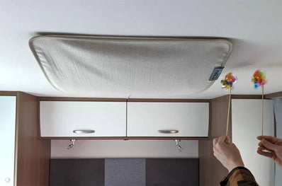 NiteAir Camper Van Roof Vent Fan Shade – Blackout with Full Airflow! - Poptop World 