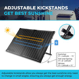 Renogy 100 Watt 12 Volt Monocrystalline Foldable Solar Suitcase w/o Controller - Poptop World 