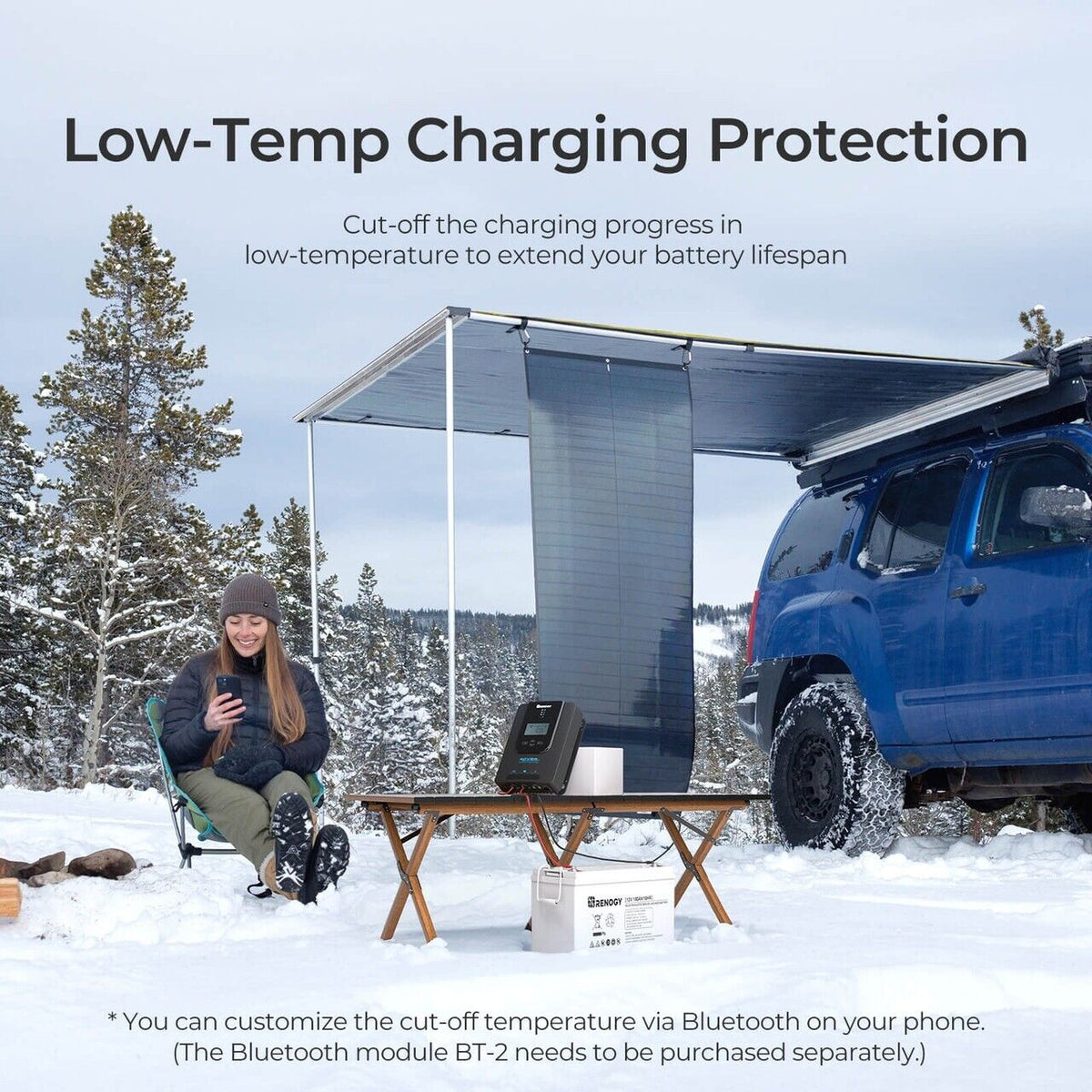 Renogy Rover Li 30A 12V/24V MPPT Solar Charge Controller w/Bluetooth Module - Poptop World 