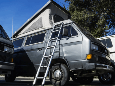 Portable Telescopic Ladder for VW Vanagon Eurovan camper Go Westy - Poptop World 