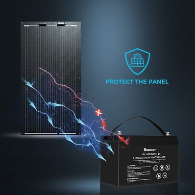 Renogy 100 Watt 12 Volt Black Division Ultra Lightweight MonoC Flex Solar Panel - Poptop World 