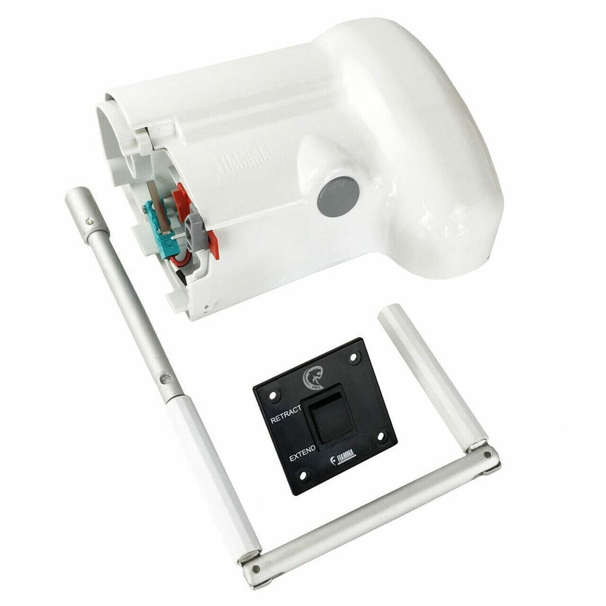 Fiamma F45S Awning Compact Electric Motor Kit (White) (08319-01P) - Poptop World 
