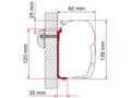 Fiamma F45S 260-400 Awning Standard Mounting Bracket (98655-391) - Poptop World 