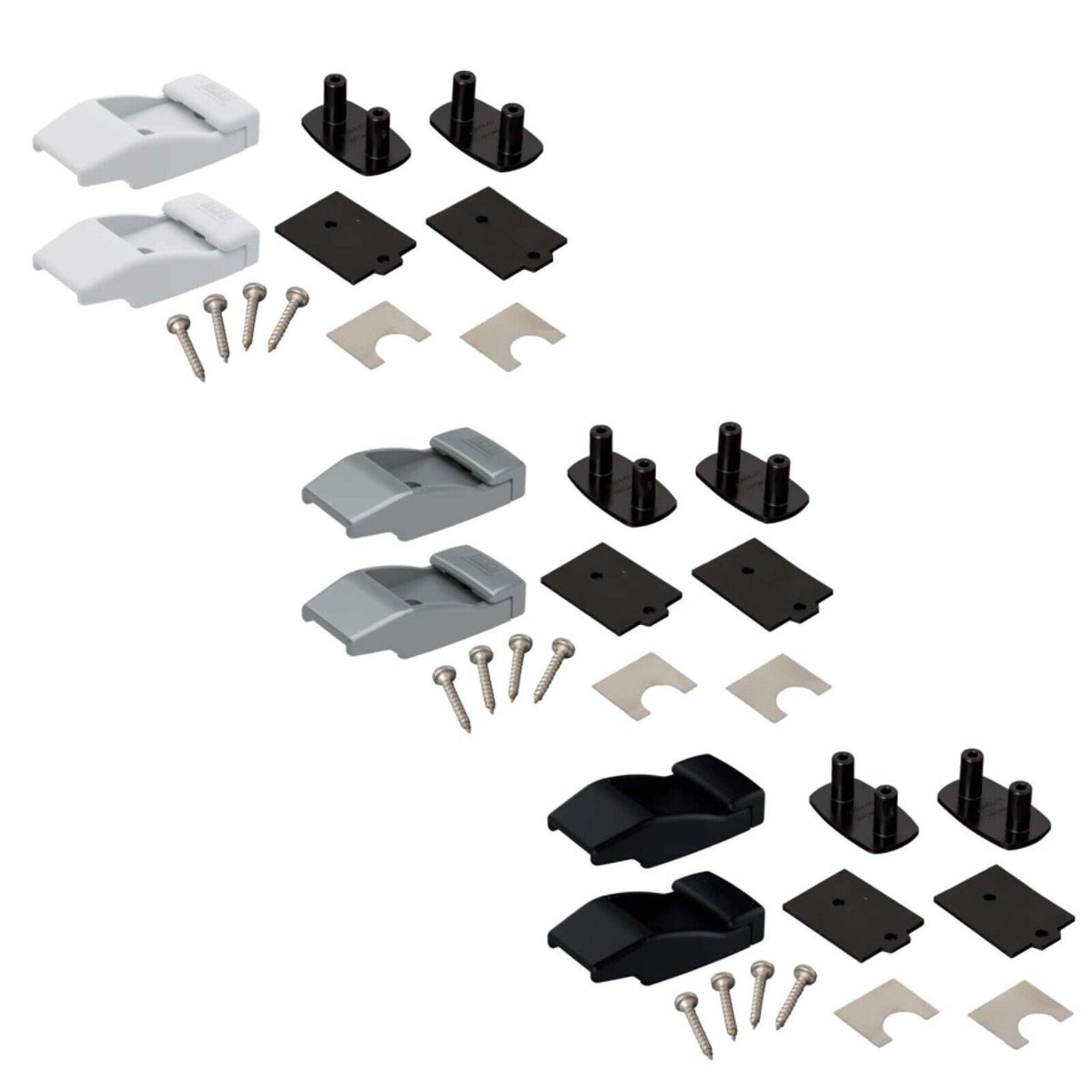 Fiamma Leg Bracket kit Black 98655-176 plastic F45s F80s F65 Awning - Poptop World 