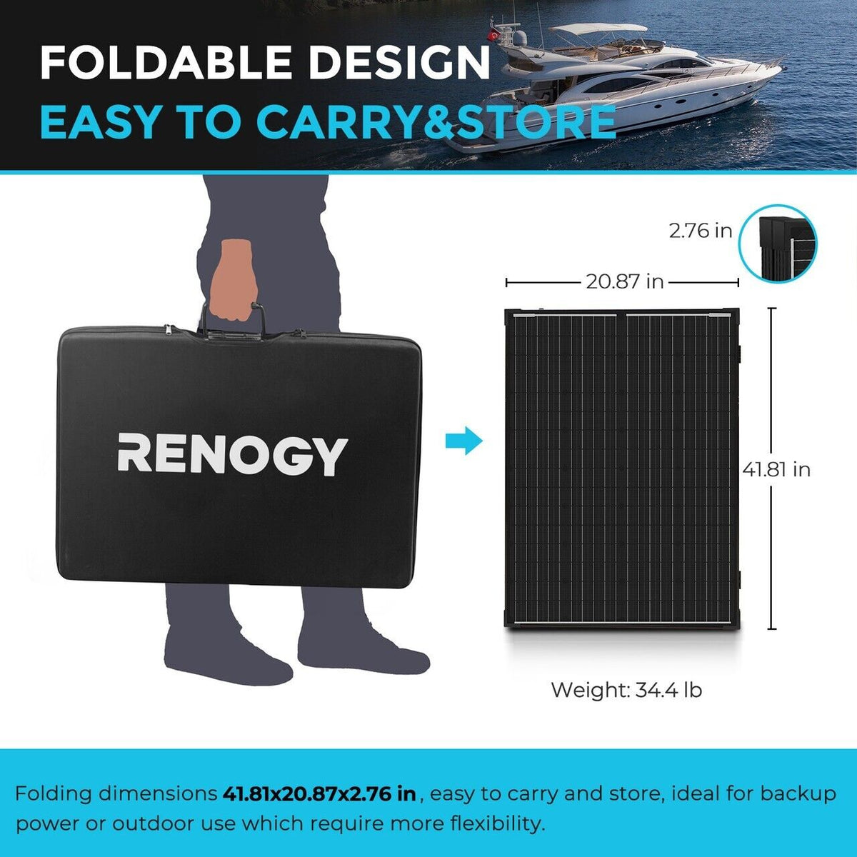 Renogy 200Watt 12Volt Mono  Solar Suitcase W/ 20A Voyager for RV Campervan - Poptop World 