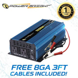 Power Bright 1100W 12V DC To AC Modified Sine Wave Power Inverter PW1100-12 - Poptop World 