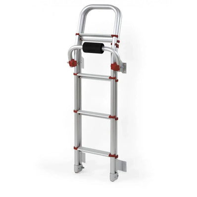 Fiamma Deluxe 8 Step Motorhome Ladder - Red/Silver (02426-02) - Poptop World 