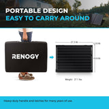 Renogy 100Watt 12Volt Mono Foldable Solar Suitcase W/ 20A Voyager for RV Camping - Poptop World 