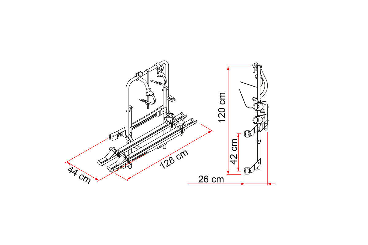 Fiamma Carry-Bike Frame Ducato / Ram Promaster (200 Dj or E-bike) - Poptop World 