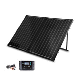 Renogy 100Watt 12Volt Mono Foldable Solar Suitcase W/ 20A Voyager for RV Camping - Poptop World 