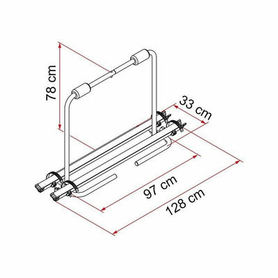 Fiamma Standard Carry-Bike Rack for Airstream Trailers (02093A97A) - Poptop World 